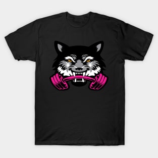 Wolf sport and fitness lovely blend drawing cute cool colorful T-Shirt